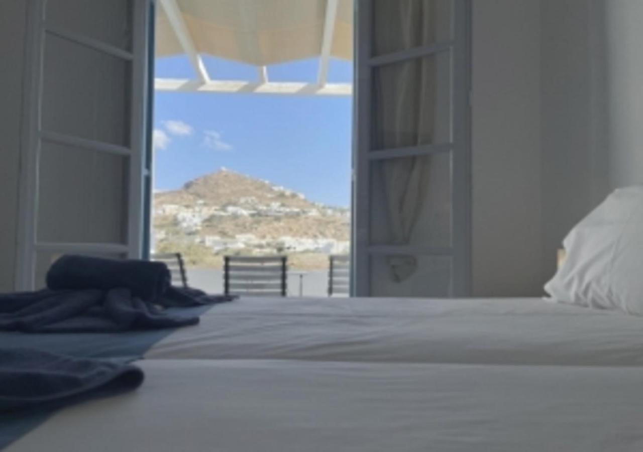 Glaros Hotel イオス島 チョーラ エクステリア 写真